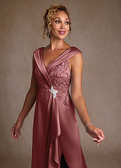 Azazie Santa Monica Kleider für die Brautmutter A-Linie Spitze Kleid Amethyst image5