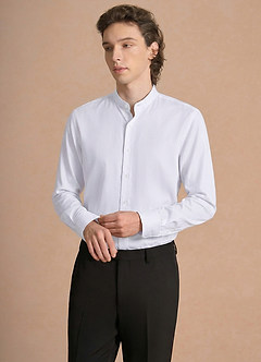 front Edward White 100% Cotton Non-Iron Dress Shirt