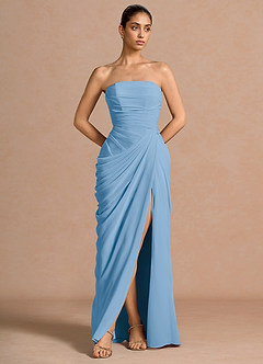 Robe Maxi Bleu Brumeux Kaavia image1