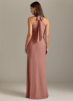 Azazie Doretta Bridesmaid Dresses Cedar Rose Mermaid Pleated Chiffon Dress image8