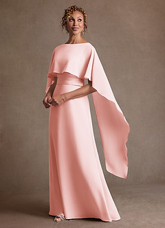 Azazie Marilla Klänningar till brudens mor Klä A-Line i Chiffong Plisserad Rodnande Rosa image5