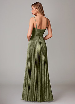 Azazie Akiko Bridesmaid Dresses Pistachio A-Line Sweetheart Neckline Floral Burnout Dress image2