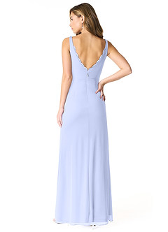 Azazie Verami Brautjungfernkleider Meerjungfrau-Linie Spitze Gittergewebe Kleid Lavendel image2