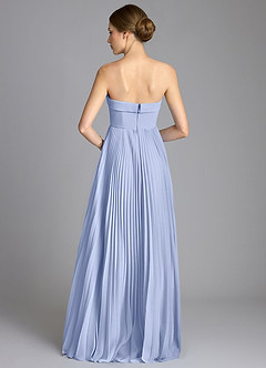 Azazie Mariana Bridesmaid Dresses Ice A-Line Strapless Chiffon Dress image5