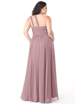 Azazie Molly Bridesmaid Dresses A-Line One Shoulder Chiffon Floor-Length Dress image10