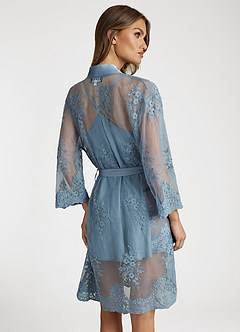 front Sheer Lace Robe