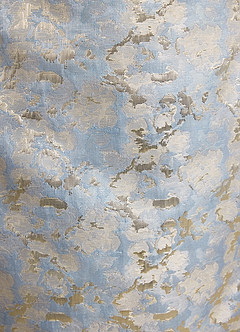 Azazie Hampton Moeder van de bruid jurken Zeemeermin Jurk van Jacquard One-Shoulder Stoffig Blauw image7