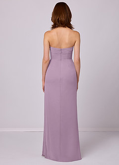 Barbie ♥ Azazie Bridesmaid Dresses Wisteria Sheath Strapless Chiffon Convertible Dress image5