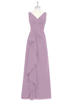 Azazie Julianna Bridesmaid Dresses Wisteria A-Line Chiffon Dress image6