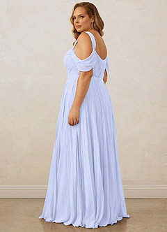 Christian Siriano Bridal for Azazie 1013 Brautjungfernkleider A-Linie Schulterfrei Chiffon Kleid Lavendel image15