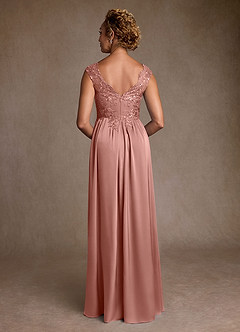 Azazie Amethyst Mère de la mariée Robes Robe Trapèze en Dentelle Rosette image2