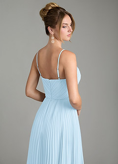 Azazie Teagan Bridesmaid Dresses Sky Blue A-Line Sweetheart Neckline Chiffon Dress image6