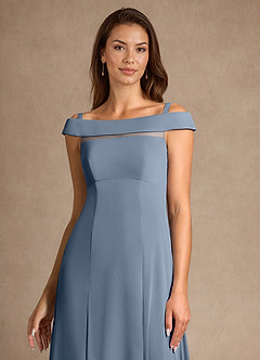 Azazie Ewa Mother of the Bride Dresses Twilight A-Line Off the Shoulder Mesh Dress image9