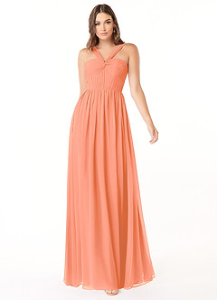 Azazie Dionne Final Sale Sunset A-Line Corset Chiffon Dress image1