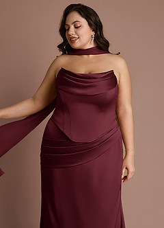 Vestido Vino Largo Sorrel image11