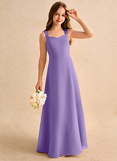 Azazie Makani Girls Formal Flower Girl Dresses Tahiti A-Line Sweetheart Neckline Chiffon Dress image4
