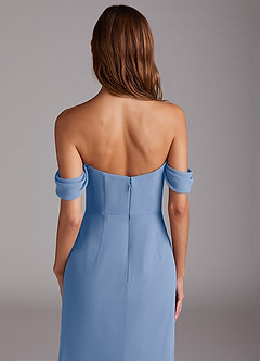 Vestido Azul Acero Largo Saige image6