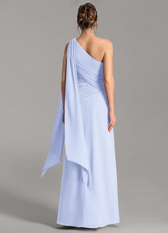 Azazie Ayra Bridesmaid Dresses Lavender A-Line One Shoulder Chiffon Dress image6