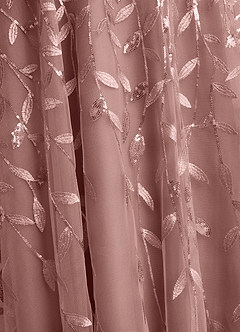 Azazie Sidney Mother of the Bride Dresses Dusty Rose A-Line Off the Shoulder Lace Dress image8