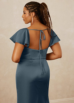 Christian Siriano Bridal for Azazie 1005 Bridesmaid Dresses Twilight Sheath Sweetheart Neckline Stretch Satin Dress image16