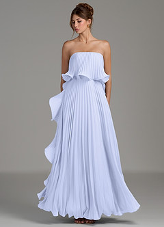 Azazie Alexia Bridesmaid Dresses Lavender A-Line Ruched Chiffon Dress image6