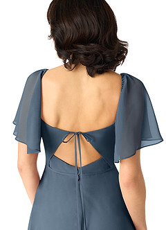Azazie Chloe Bridesmaid Dresses Neptune A-Line Sweetheart Neckline Chiffon Dress image3