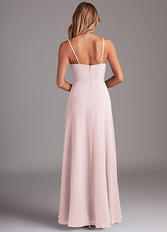 Azazie Breonna Bridesmaid Dresses Blushing Pink A-Line Sweetheart Neckline Chiffon Dress image2