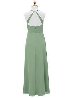 Azazie Davis Junior Jurk van Chiffon met A-Lijn Matcha image8