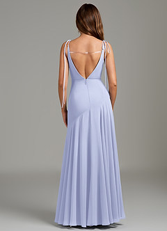 Azazie Dawn Bridesmaid Dresses Lavender Mermaid Pleated Chiffon Dress image5