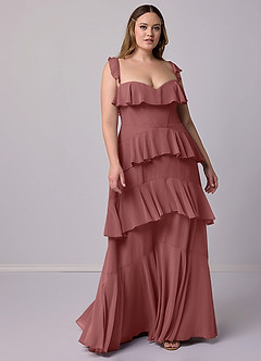 Barbie ♥ Azazie Bridesmaid Dresses Amethyst A-Line Sweetheart Neckline Chiffon Dress image9