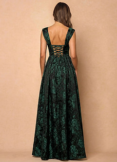 suknia Szmaragdowo Czarny Maxi Runa image2