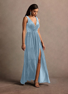 Katniss Powder Blue Rose Gown image5