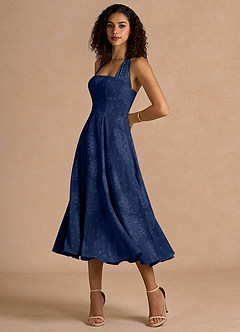Adelise Navy Midi Dress image3