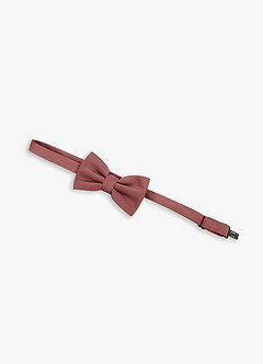 front Boy's Adjustable Stretch Satin Bow Tie