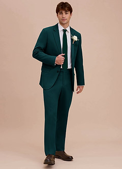 front Ethan Pine Refined Weave Suit