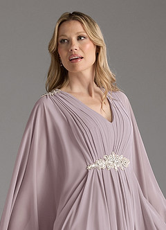 Azazie Drew Mother of the Bride Dresses Dusk A-Line Pleated Chiffon Dress image8