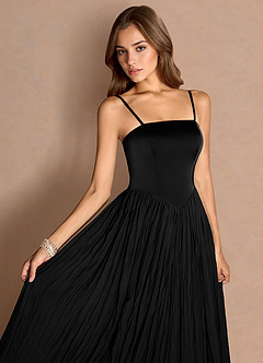 Lorie Black Midi Dress image4