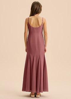 Azazie Evey Junior Amethyst Mermaid Pleated Chiffon Dress image2