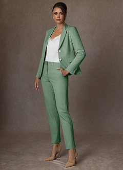 front Whitney Matcha Blazer elasticizzato strutturato