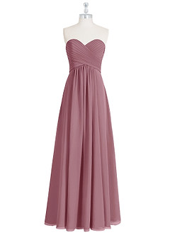 Azazie Yazmin Bridesmaid Dresses Vintage Mauve A-Line Sweetheart Neckline Chiffon Convertible Dress image8