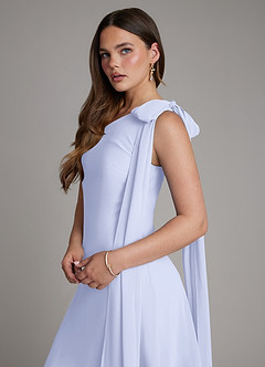 Azazie Monique Suknie dla druhen Linia A Jedno ramię Szyfon Do ziemi Sukienka image5