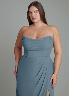 Azazie Johana Bridesmaid Dresses Twilight Mermaid Off the Shoulder Chiffon Convertible Dress image15