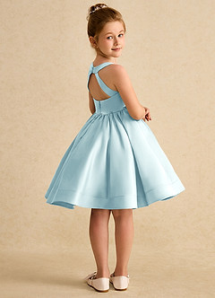 Azazie Julietta Blumenmädchenkleider Ballkleid Cabrio Tüll Kleid Seegrün image8