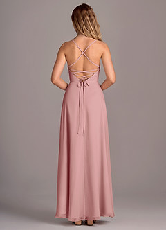 Azazie Mei Bridesmaid Dresses Dusty Rose A-Line Chiffon Dress image6