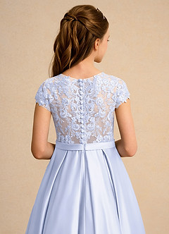 Azazie Bunny Junior Formal Robe Demoiselle D'honneur Fillette Robe Princesse en Dentelle Lavande image7