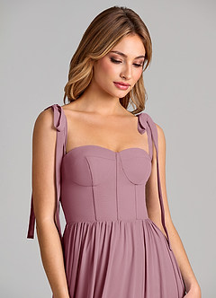 Azazie Anastacia Bridesmaid Dresses Vintage Mauve A-Line Sweetheart Neckline Chiffon Dress image7