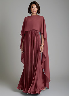 Azazie Micah Bridesmaid Dresses Merlot A-Line Corset Stretch Satin Convertible Dress image1