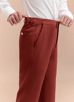 front James Terracotta Broek