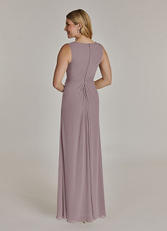 Azazie Manuella Abiti per la Madre della Sposa Abito A-Line in Chiffon con Scollo a V a Pieghe Dusk image6