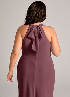 Azazie Doretta Bridesmaid Dresses Sangria Mermaid Pleated Chiffon Dress image12